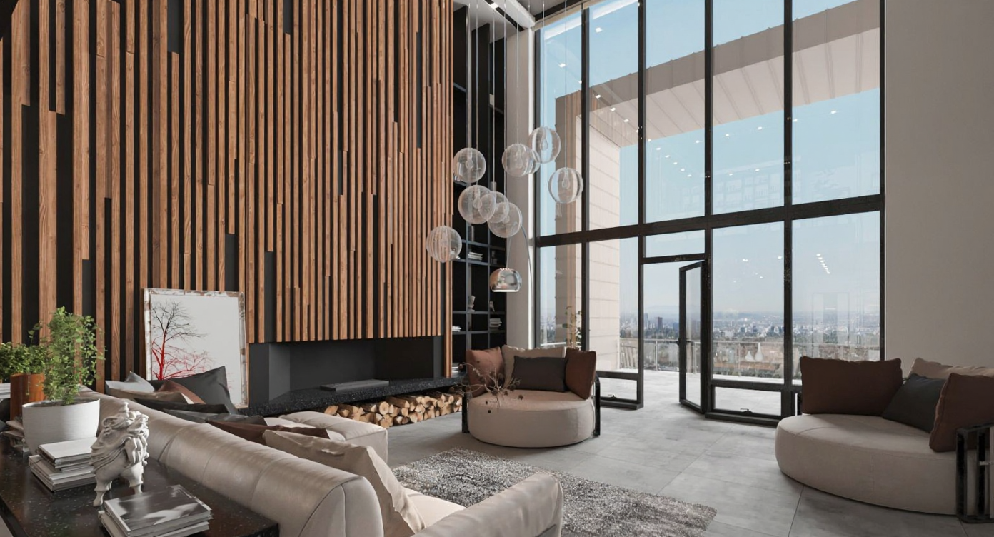Visualisation of modern living room IN001CA101