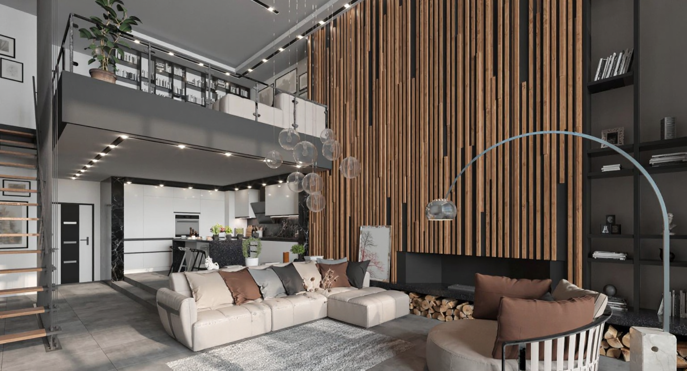 Visualisation of modern living room IN001CA201