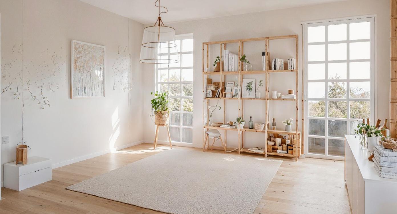 Visualisation of scandinavian bedroom SY1602