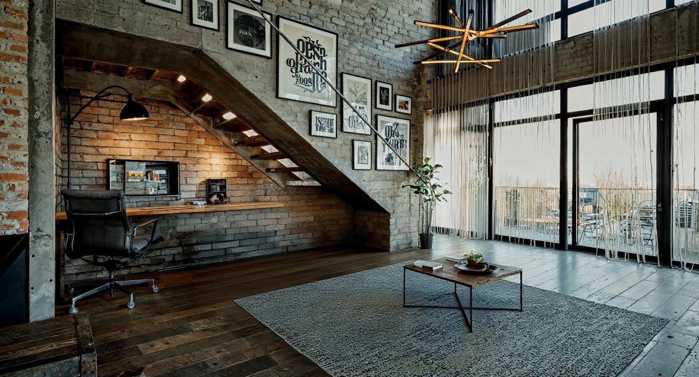 Visualisation of loft living room IN004CA203