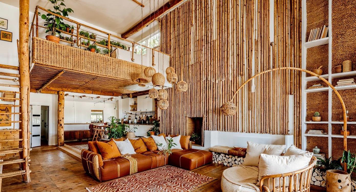 Visualisation of boho living room IN001CA205