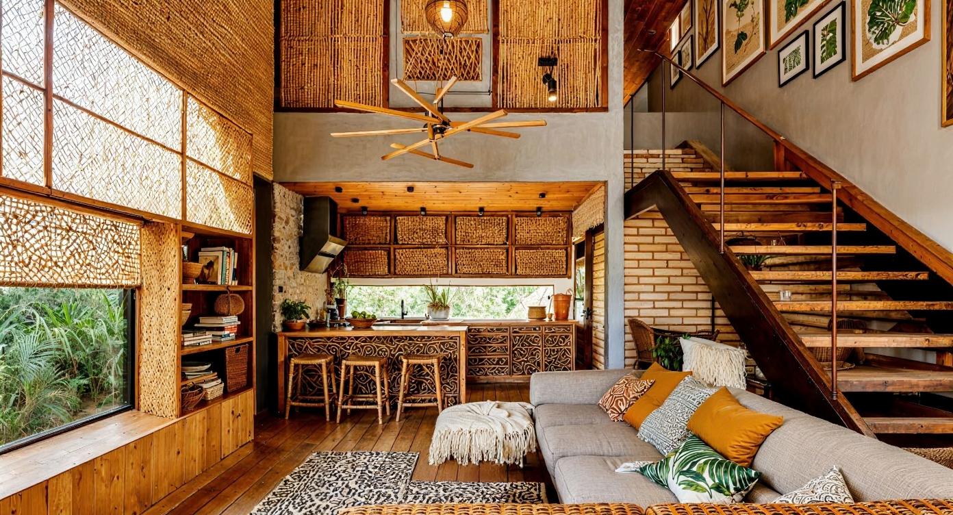 Visualisation of boho living room IN004CA105