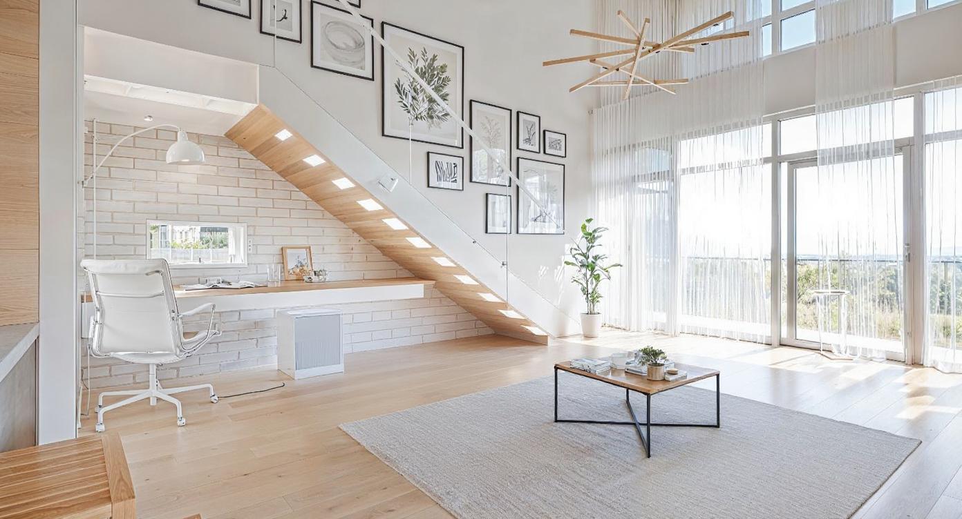 Visualisation of minimalist living room IN004CA206