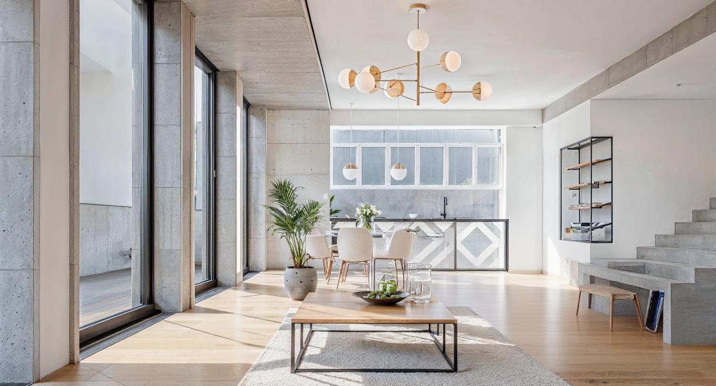 Visualisation of minimalist living room IN00706