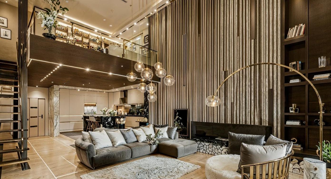 Visualisation of glamour living room IN001CA207