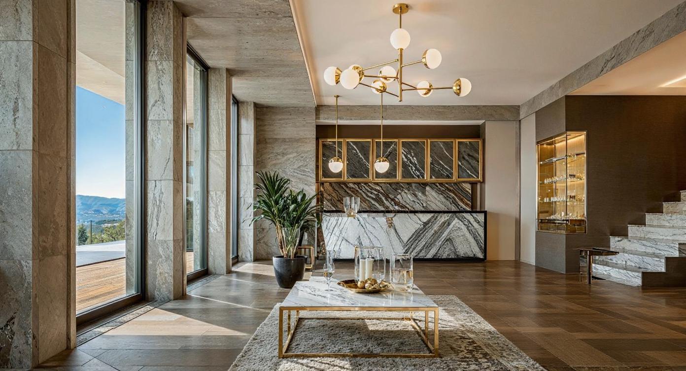 Visualisation of glamour living room IN00707