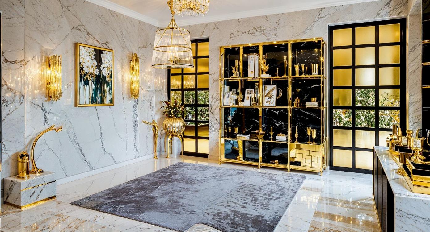 Visualisation of glamour bedroom SY1607