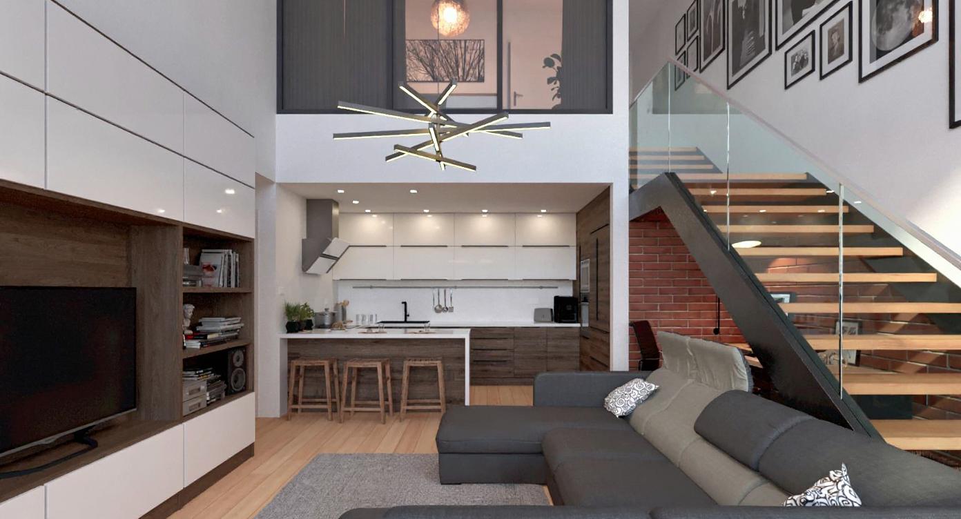 Visualisation of modern living room IN004CA101