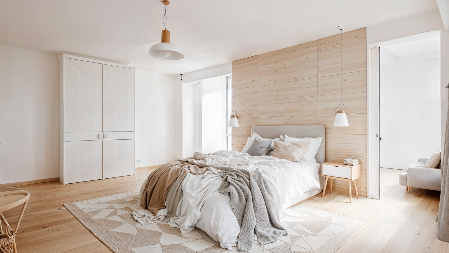 Visualisation of scandinavian bedroom SY1002