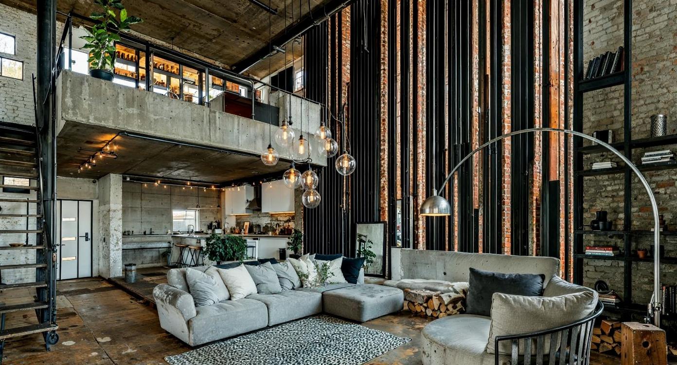 Visualisation of loft living room IN001CA203