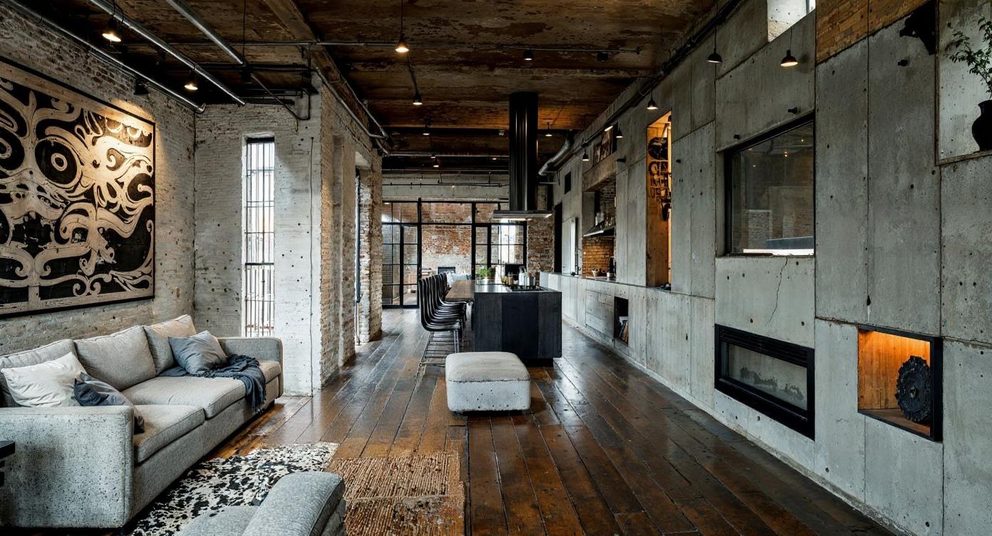 Visualisation of loft living room IN002CA203