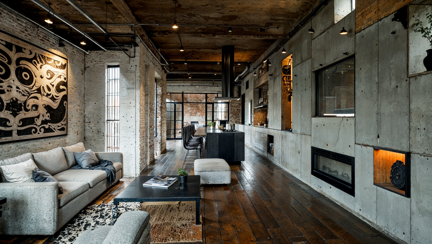 Visualisation of loft living room IN002CA203