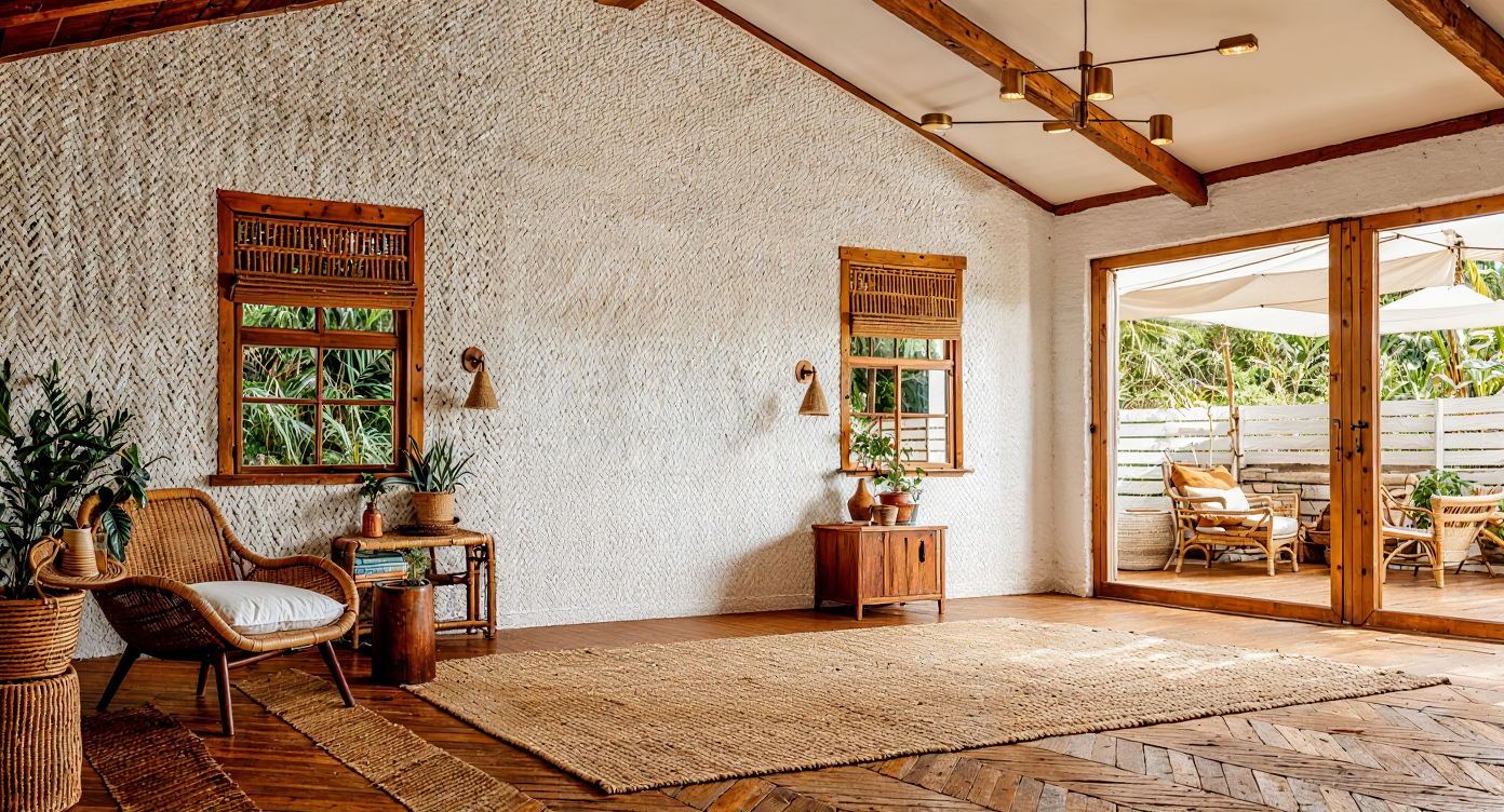 Visualisation of boho bedroom SY0305