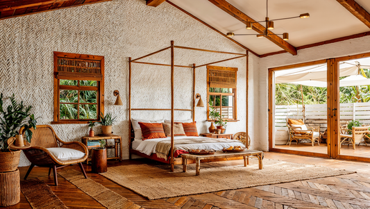 Visualisation of boho bedroom SY0305