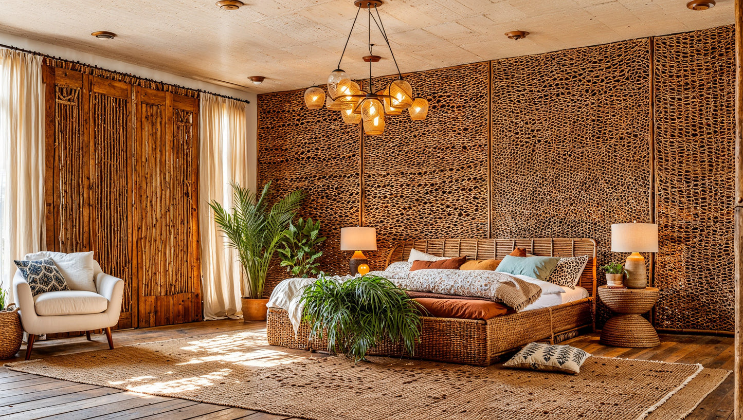 Visualisation of boho bedroom SY0505