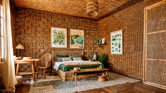 Visualisation of boho bedroom SY0905