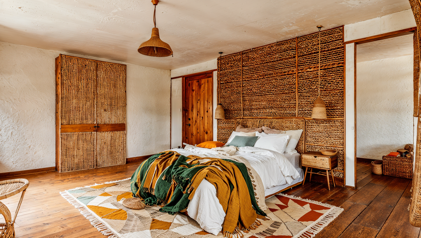 Visualisation of boho bedroom SY1005