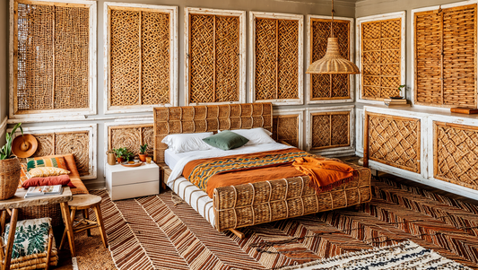 Visualisation of boho bedroom SY1705