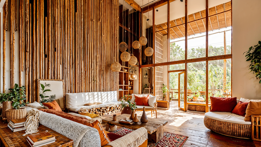 Visualisation of boho living room IN001CA105