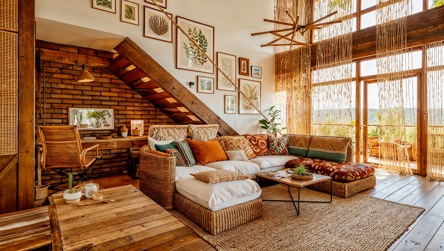 Visualisation of boho living room IN004CA205