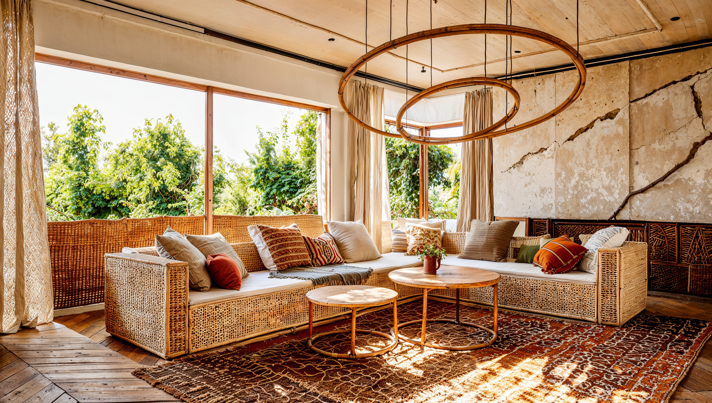 Visualisation of boho living room IN005CA005