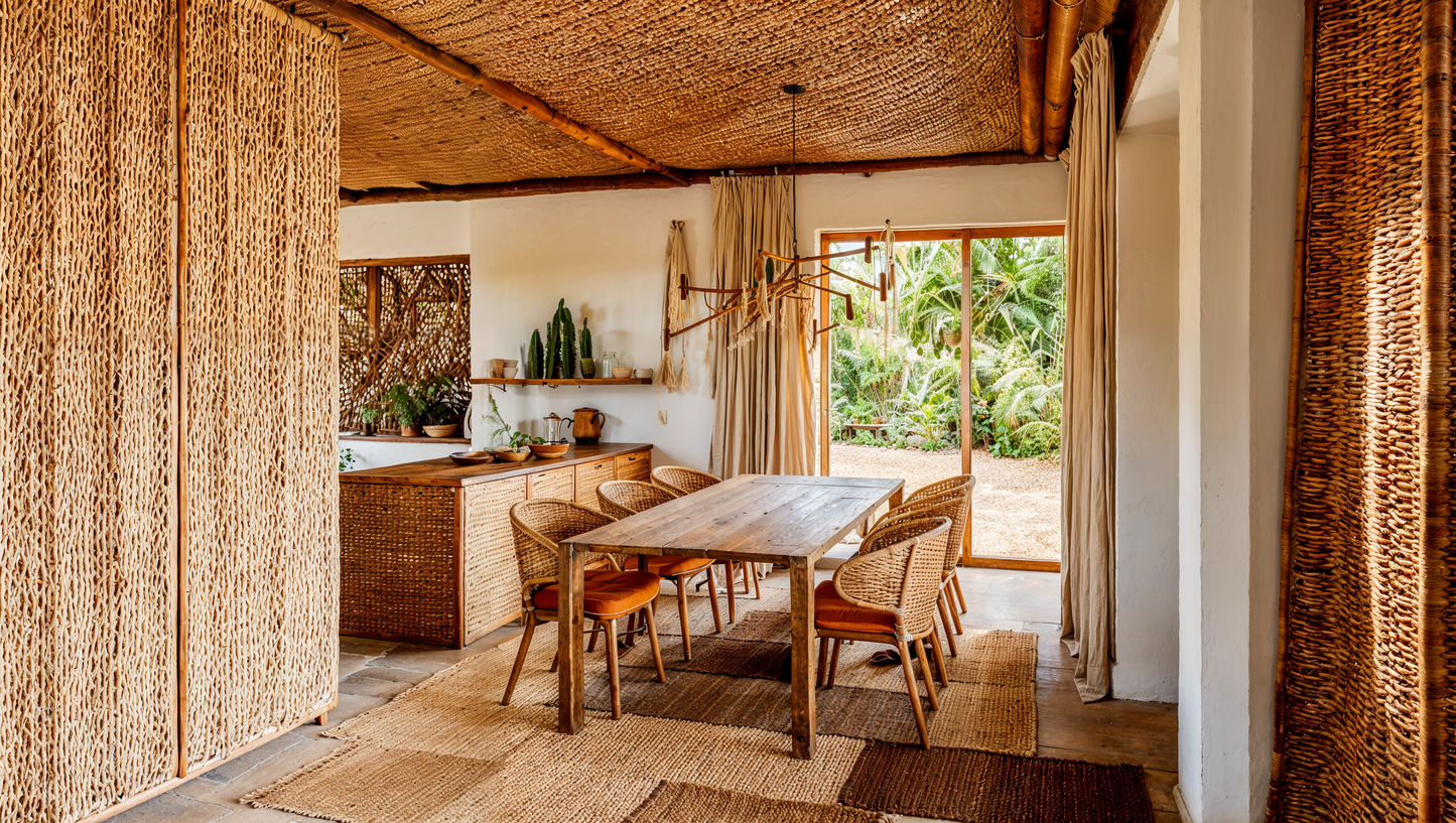 Visualisation of boho dining room IN005CA105