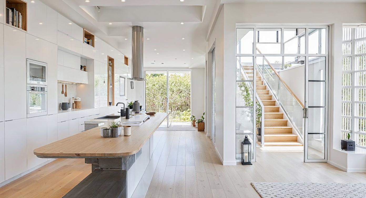 Visualisation of minimalist kitchen IN002CA106