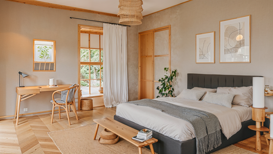 Visualisation of minimalist bedroom SY0206