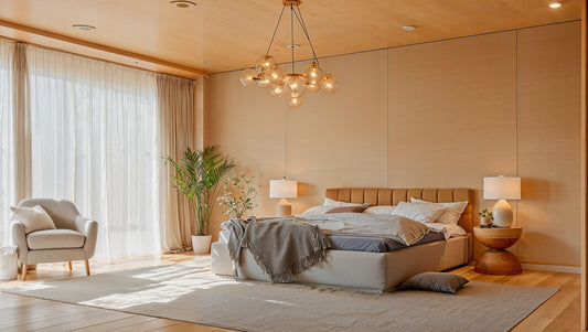 Visualisation of minimalist bedroom SY0506