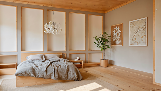 Visualisation of minimalist bedroom SY0706
