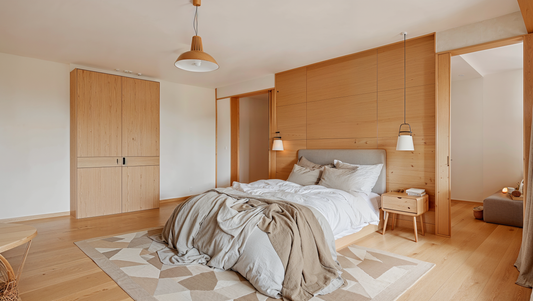 Visualisation of minimalist bedroom SY1006