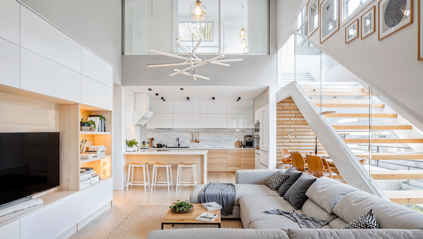 Visualisation of minimalist living room IN004CA106