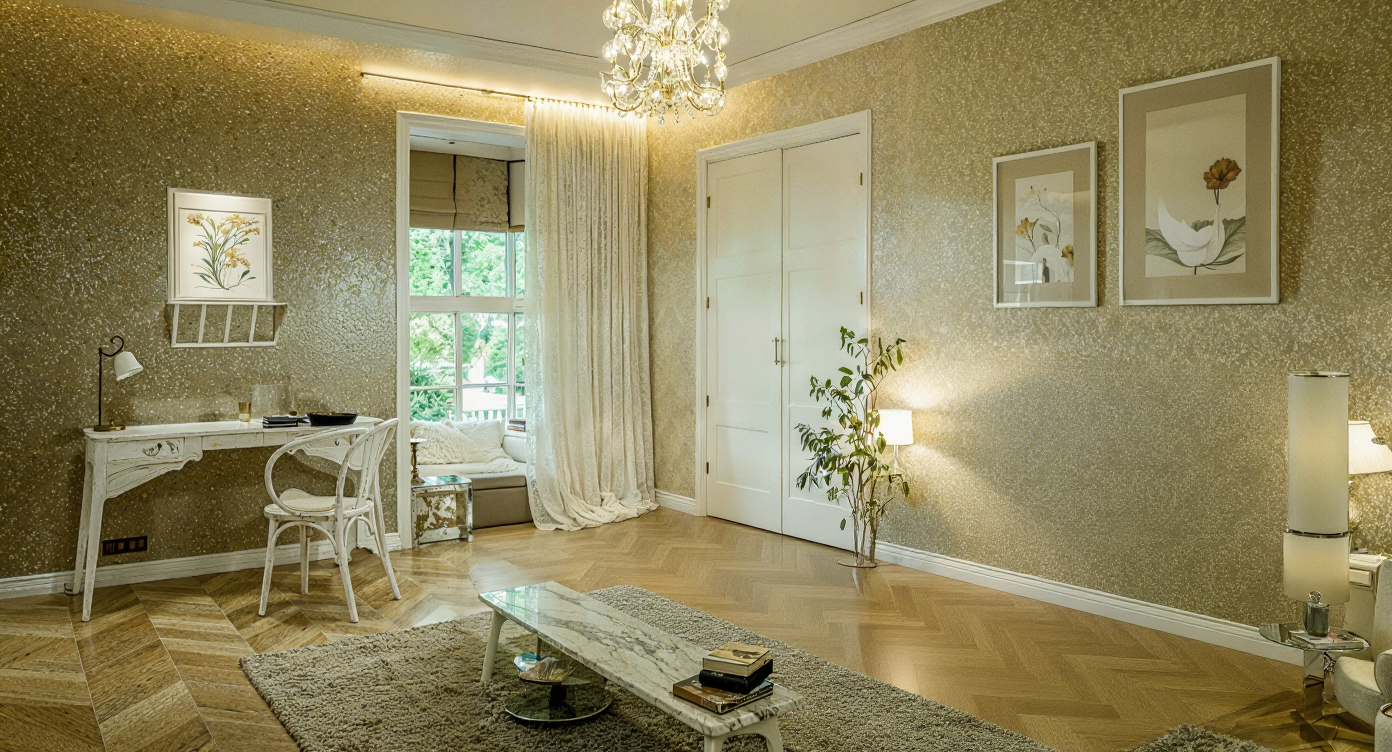 Visualisation of glamour bedroom SY02072