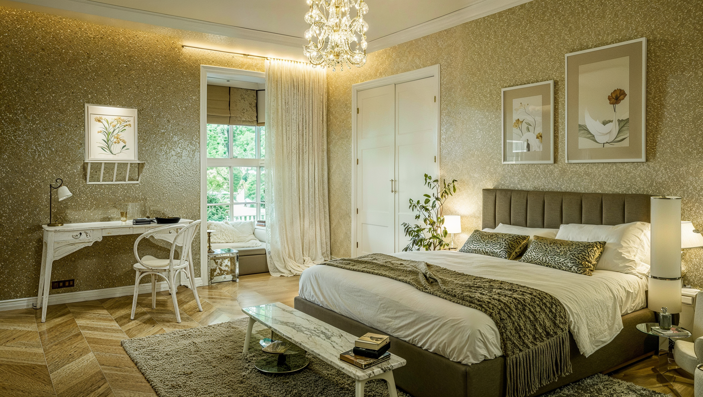 Visualisation of glamour bedroom SY02072