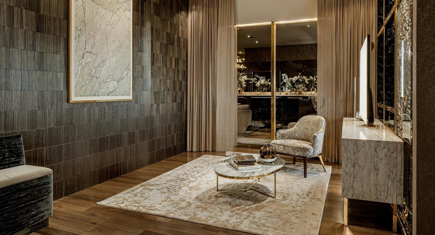 Visualisation of glamour living room IN003CA007