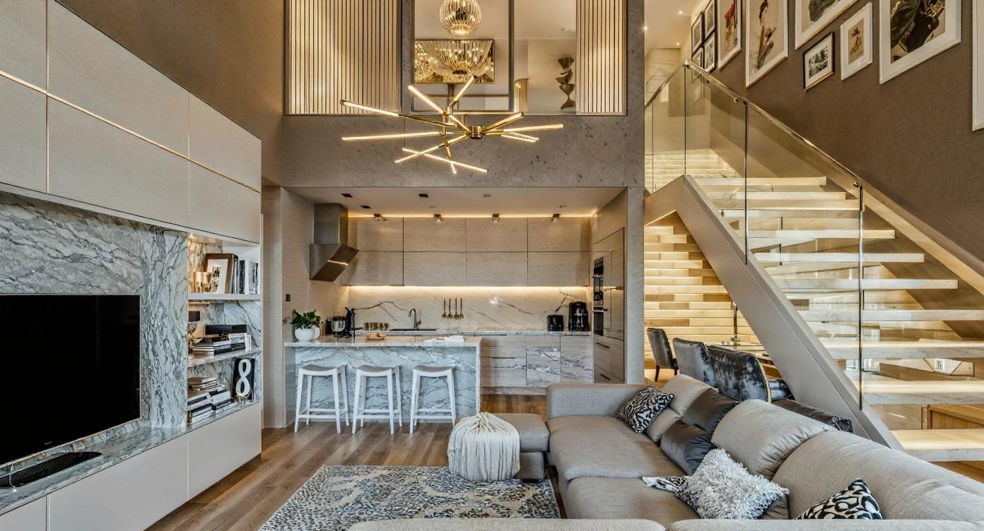 Visualisation of glamour living room IN004CA107