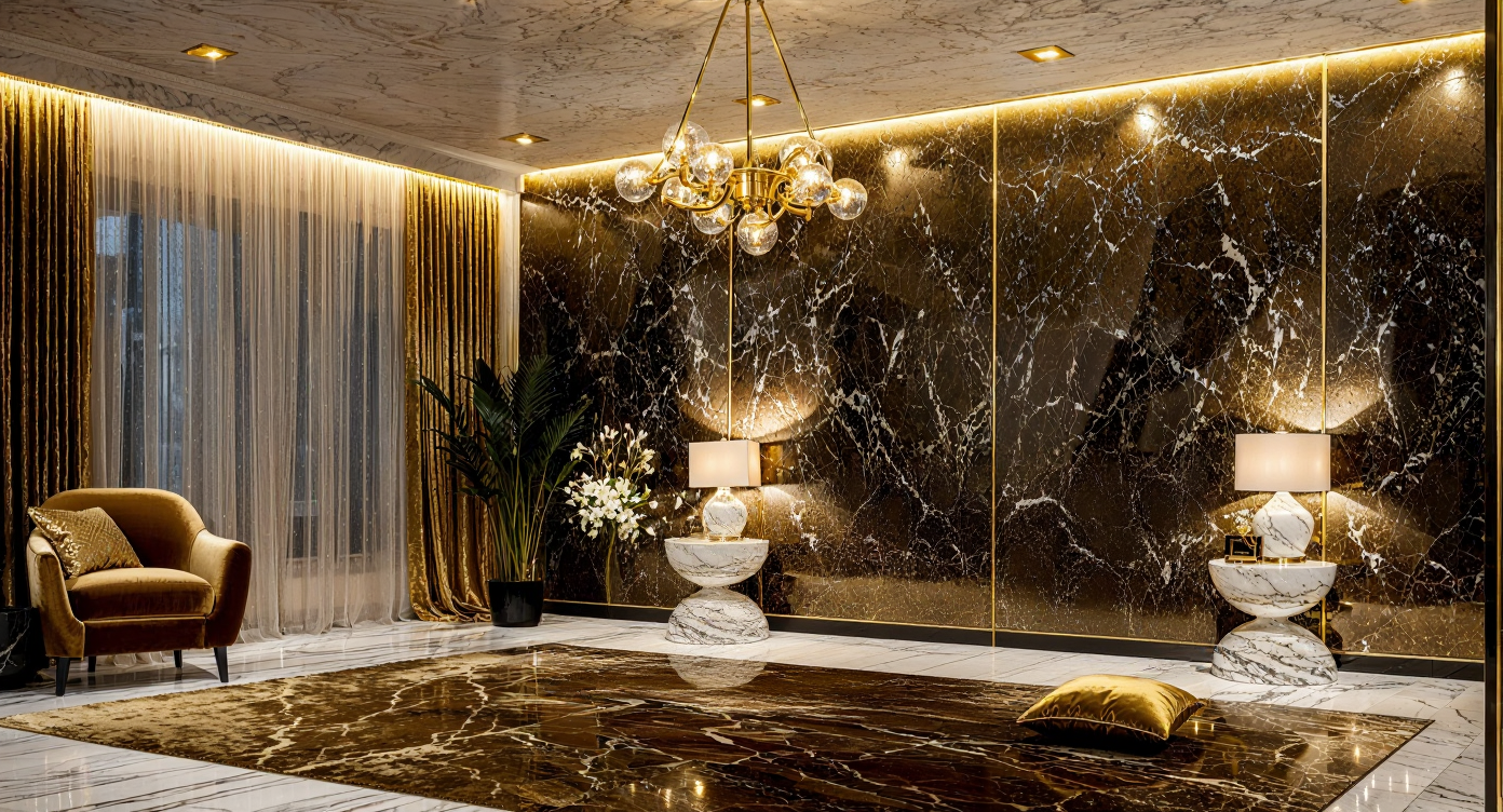 Visualisation of glamour bedroom SY0507