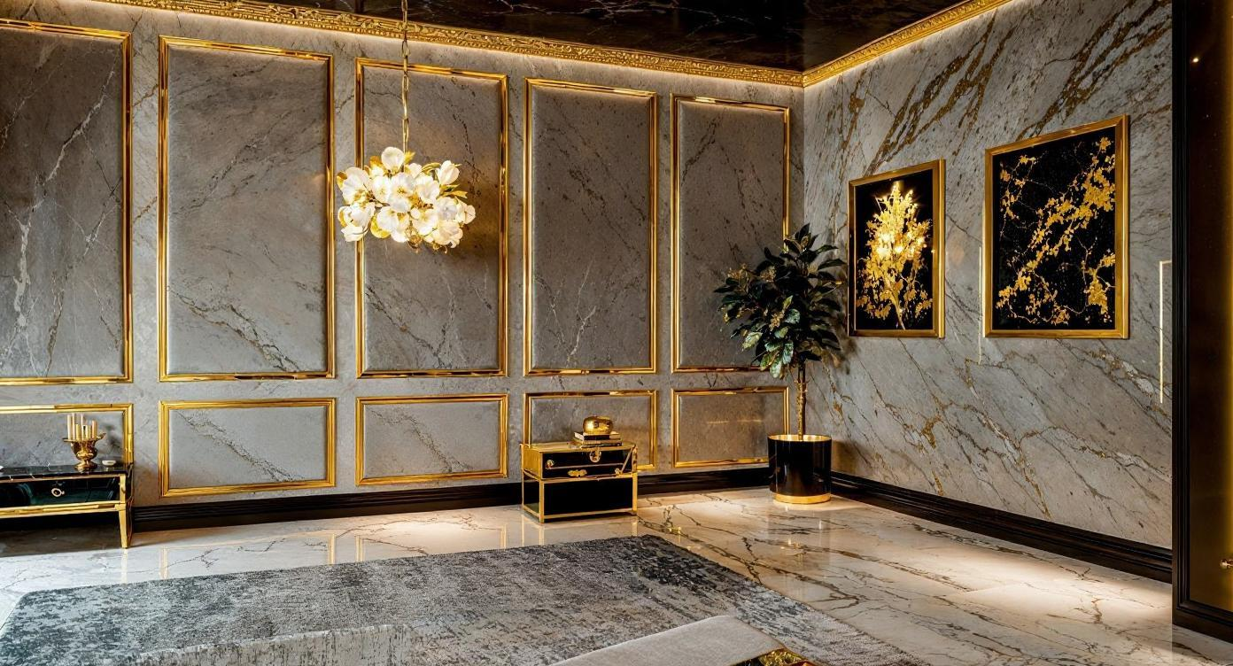 Visualisation of glamour bedroom SY0707
