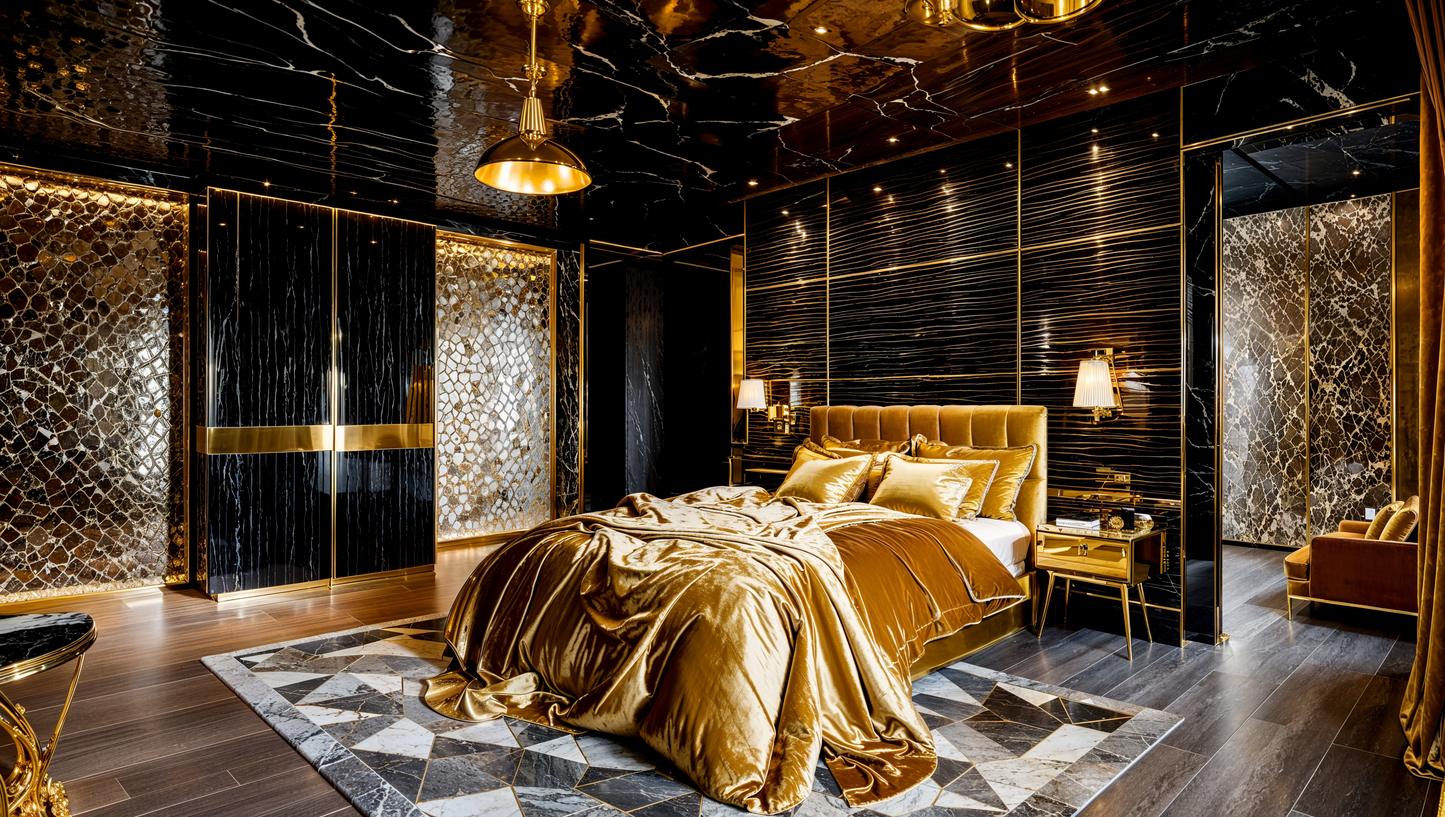 Visualisation of glamour bedroom SY1007