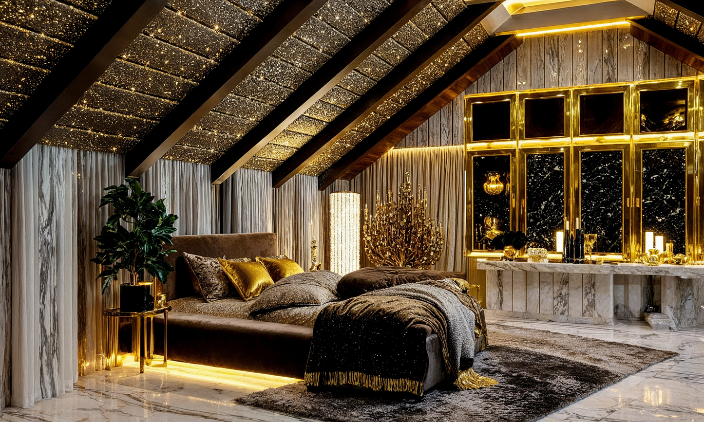 Visualisation of glamour bedroom SY1307