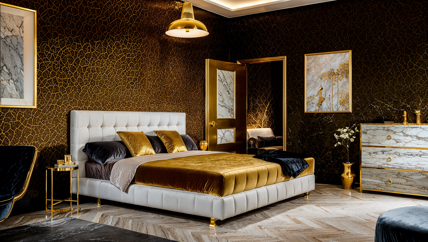Visualisation of glamour bedroom SY1907