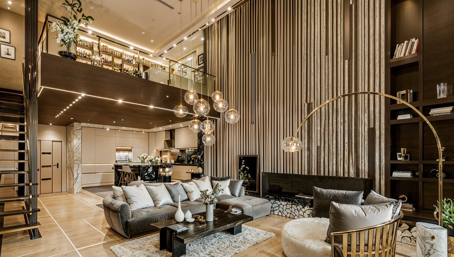 Visualisation of glamour living room IN001CA207