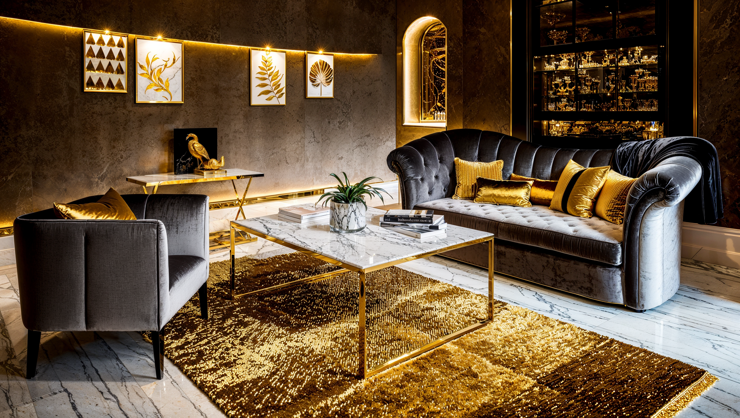 Visualisation of glamour living room IN00607